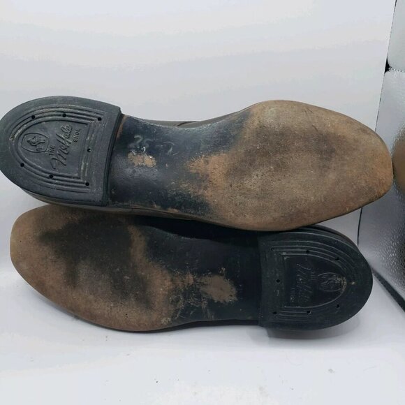 Vintage McHale Shoes Brown Chestnut Mottled Leather Lace Up Size 11.5 D Medium. - Picture 7 of 8